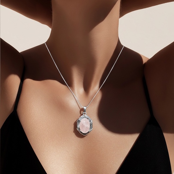 NEW! Rose Quartz Necklace - Picture 3 of 14